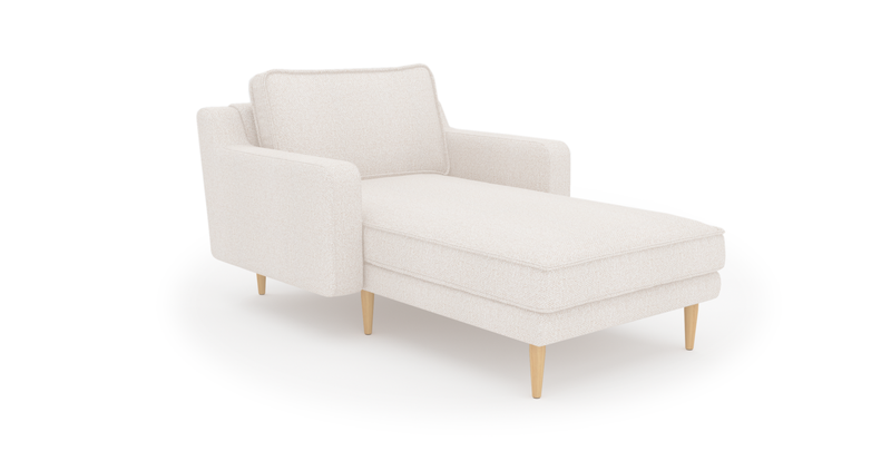 Klem Slim Recamiere Holzbein - Bouclé