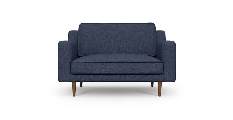 Klem Slim Loveseat Wooden Leg - Woven