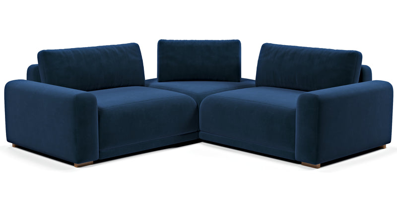 Carle 234 x 234 sectional double arm - velvet
