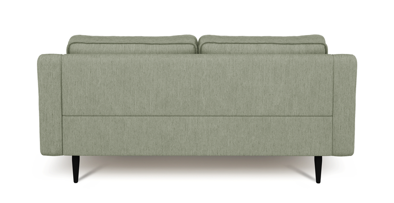 Klem Slim 2-seater sofa wooden leg - performance fabric