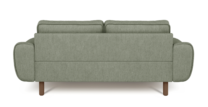 Klem 2-Sitzer Sofa Zylindrisch Holzbein - Performance-Stoff