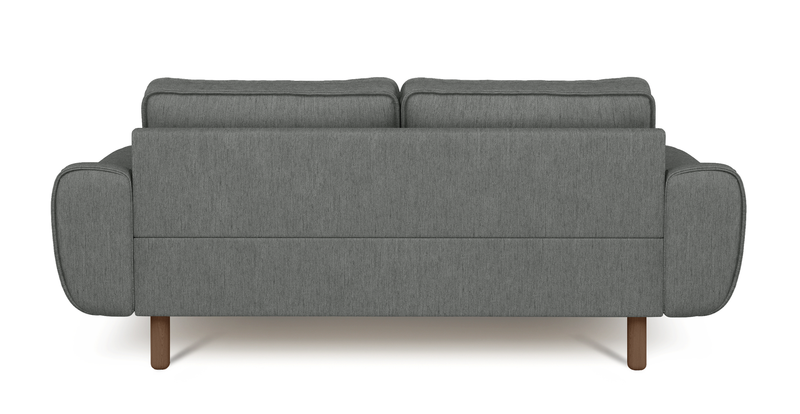 Klem 2-Sitzer Sofa Zylindrisch Holzbein - Performance-Stoff