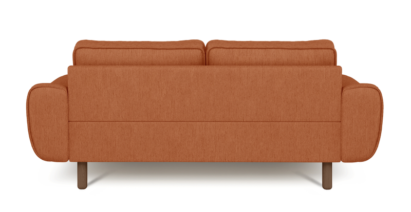 Klem 2-Sitzer Sofa Zylindrisch Holzbein - Performance-Stoff