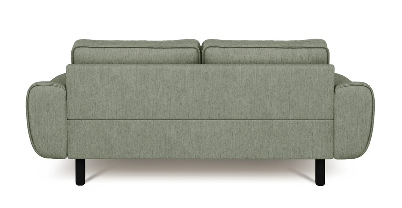 Klem 2-Sitzer Sofa Zylindrisch Holzbein - Performance-Stoff