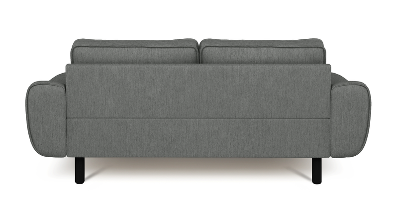 Klem 2-Sitzer Sofa Zylindrisch Holzbein - Performance-Stoff