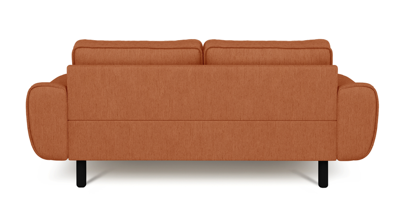 Klem 2-Sitzer Sofa Zylindrisch Holzbein - Performance-Stoff