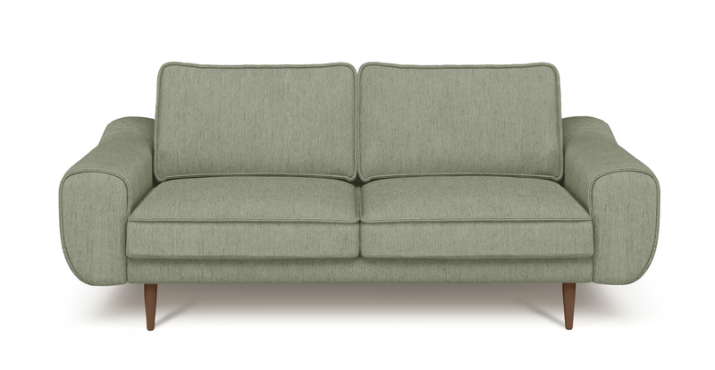 Klem 2-seater sofa wooden leg - performance fabric