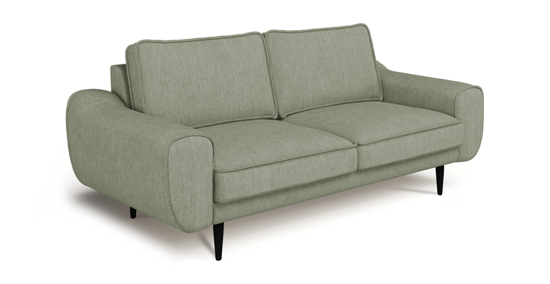 Klem 2-seater sofa wooden leg - performance fabric