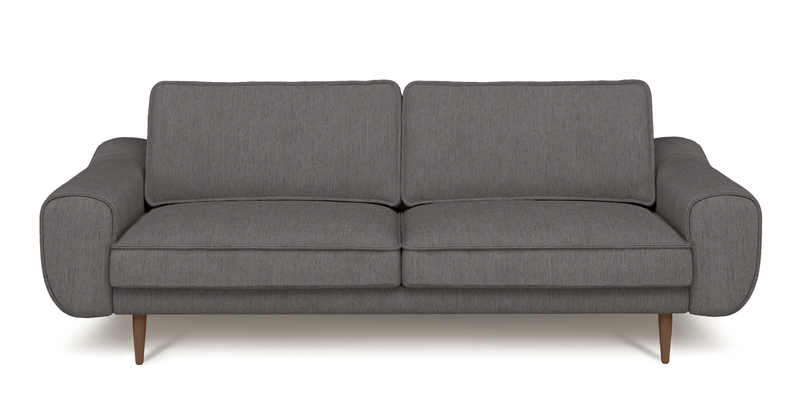 Klem 3-seater sofa wooden leg - performance fabric