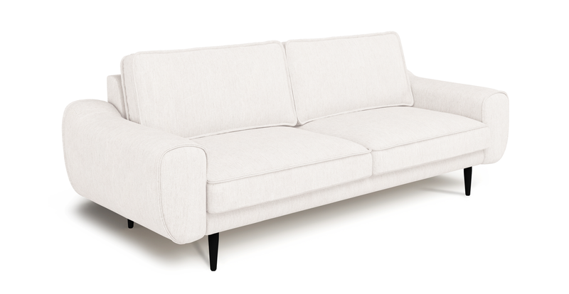 Klem 3-seater sofa wooden leg - performance fabric