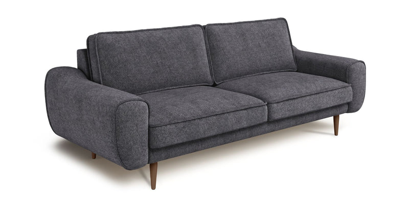 Klem 3-Sitzer Sofa Holzbein - Strukturierter Chenille