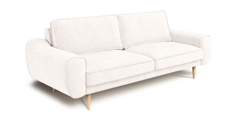 Klem 3-Sitzer Sofa Holzbein - Strukturierter Chenille