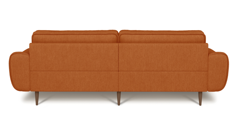 Klem 3-Sitzer Sofa Groß Holzbein - Performance-Stoff