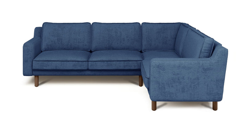 Klem Slim 257 x 203 Sectional Cylindrical Wooden Leg - Cord Velour