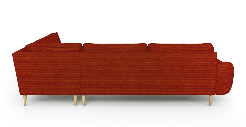 Klem 210 x 290 Sectional Wooden Leg - Cord Velour