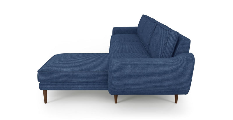 Klem 306 x 171 Sectional Wooden Leg - Cord Velour