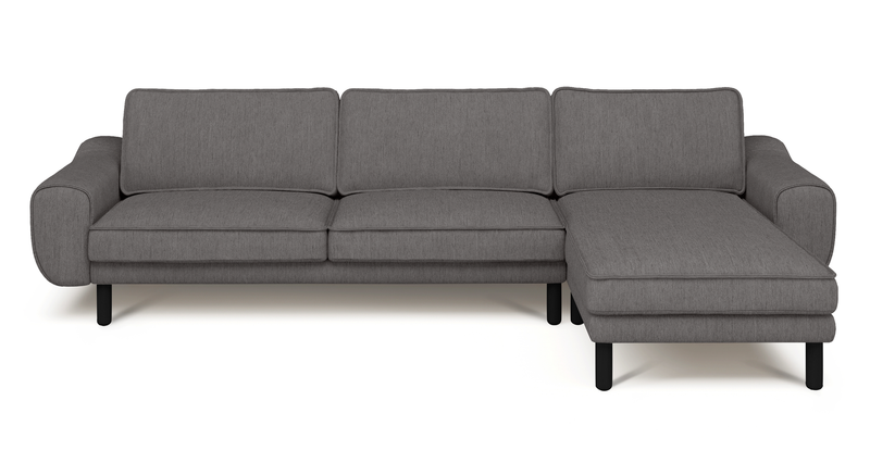 Klem 306 x 171 Sektional Zylindrisch Holzbein - Performance-Stoff