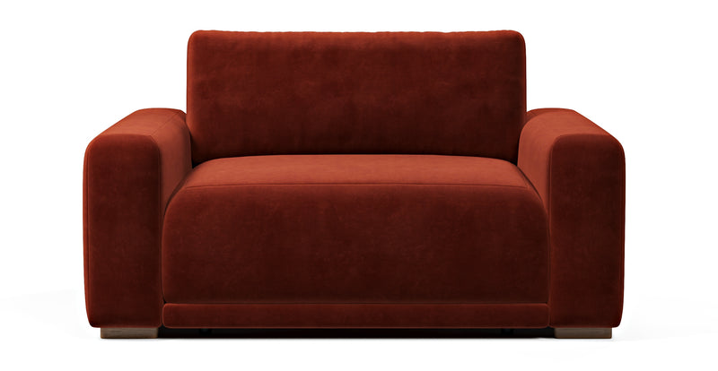 Carle single seat double arm - velvet