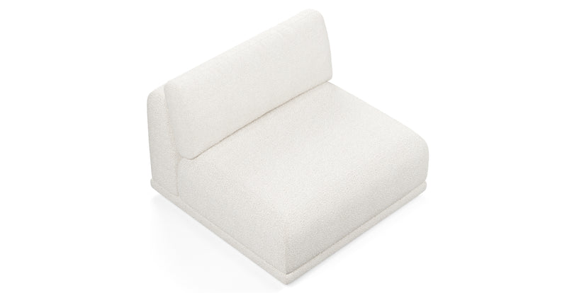 Carle single seat without armrests - Bouclé