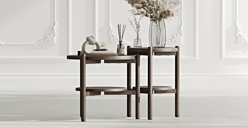 Norac Solid Oak Two Set Side Table