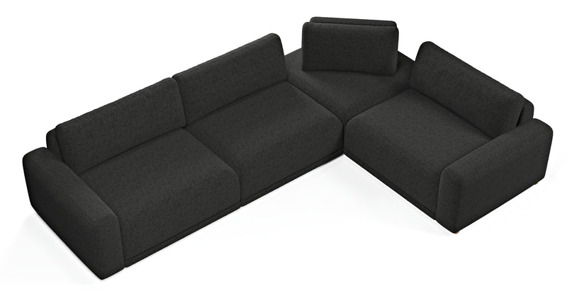 Carle 339 x 234 Sectional double arm - Bouclé