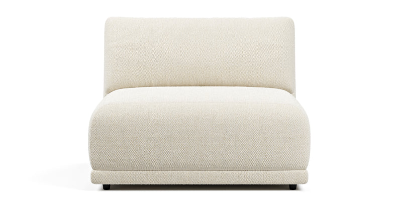 Carle single seat without armrests - natural fabric