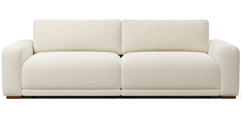 Carle 3-seater double arm - natural fabric