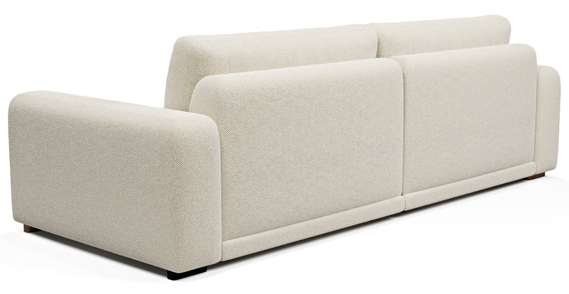 Carle 3-seater double arm - natural fabric