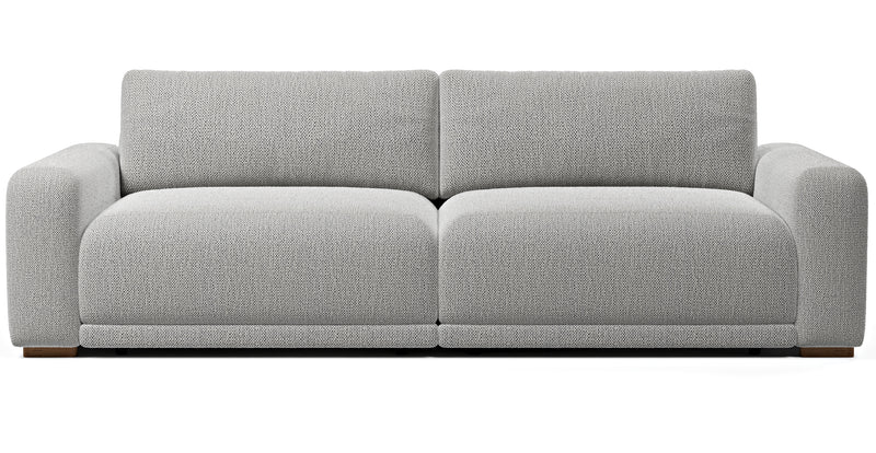 Carle 3-seater double arm - natural fabric