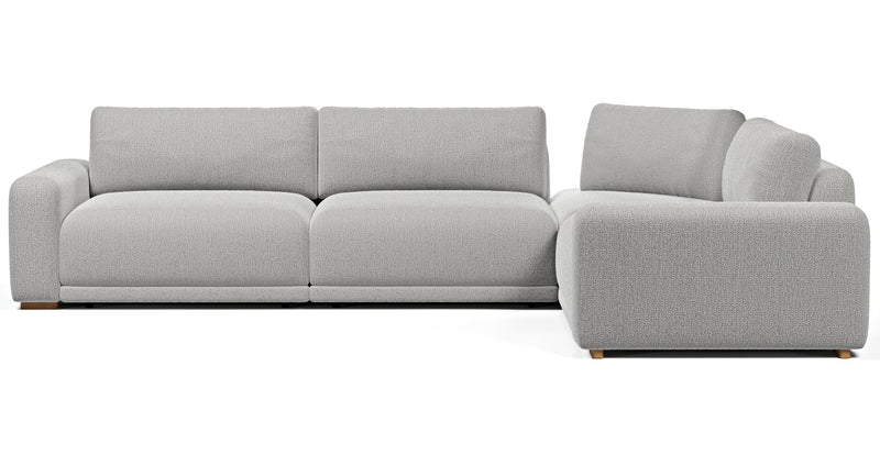 Carle 339 x 234 sectional double arm - natural fabric