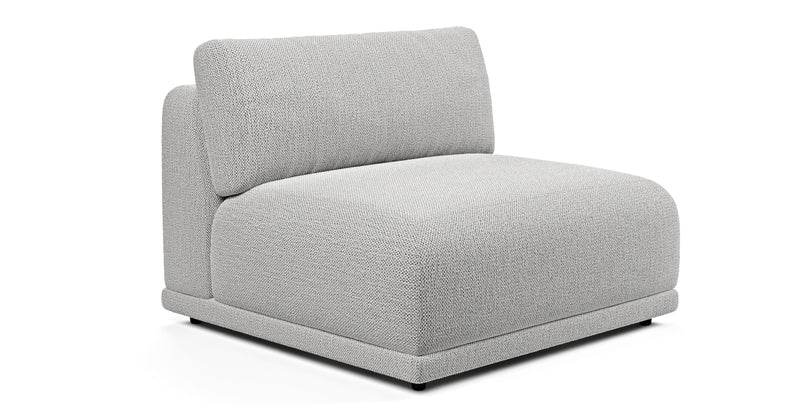 Carle single seat without armrests - natural fabric