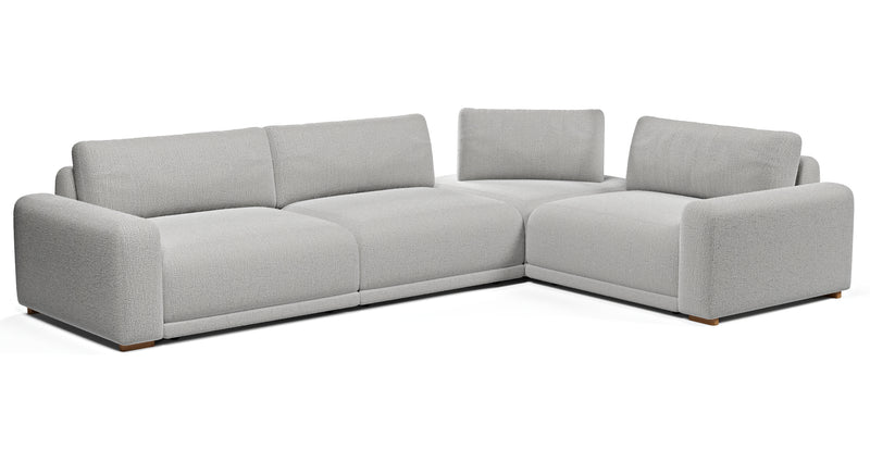 Carle 339 x 234 sectional double arm - natural fabric