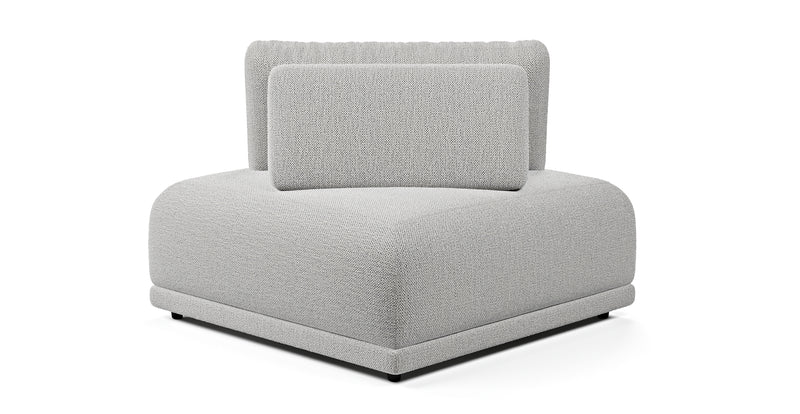 Carle corner modules and Ottoman - natural fabric