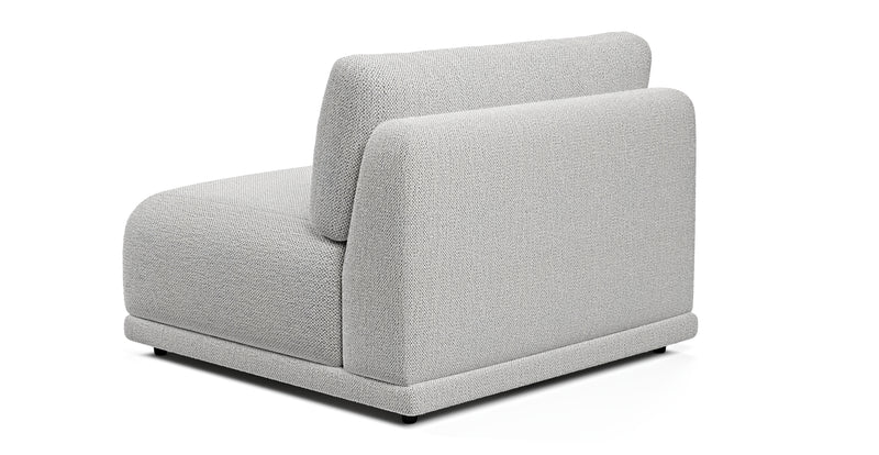 Carle single seat without armrests - natural fabric