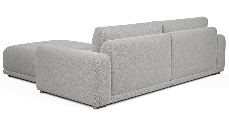 Carle 3-seater double arm and Ottoman - natural fabric