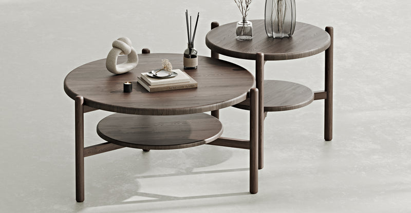 Norac Solid Oak Set Of Two Coffee Table