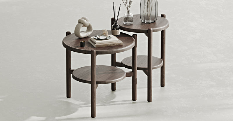 Norac Solid Oak Two Set Side Table