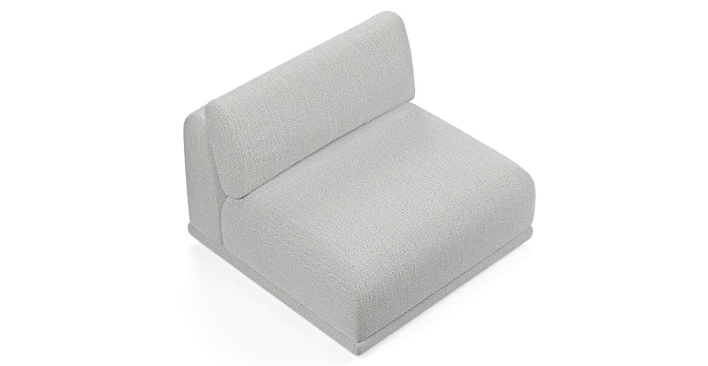 Carle single seat without armrests - natural fabric