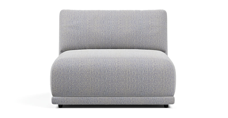 Carle single seat without armrests - natural fabric