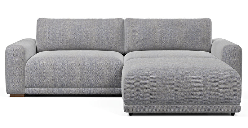 Carle 3-seater double arm and Ottoman - natural fabric