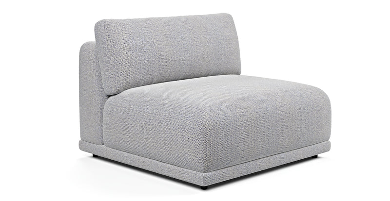 Carle single seat without armrests - natural fabric