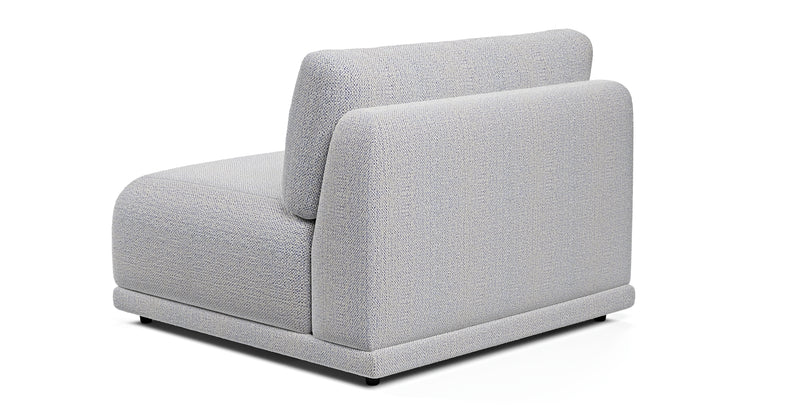 Carle single seat without armrests - natural fabric