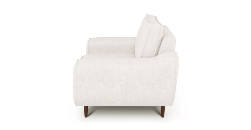 Klem Wooden leg armchair - Performance fabric