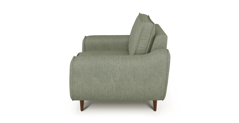 Klem Wooden leg armchair - Performance fabric