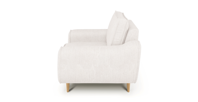 Klem Wooden leg armchair - Performance fabric