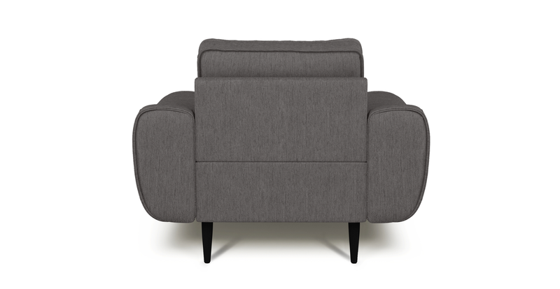 Klem Wooden leg armchair - Performance fabric