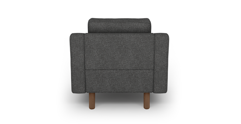 Modsy Armchair Cylindrical Wooden Leg - Fabric