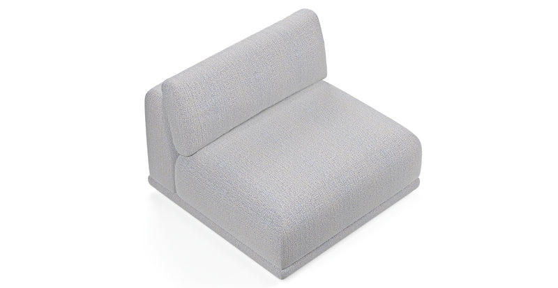 Carle single seat without armrests - natural fabric