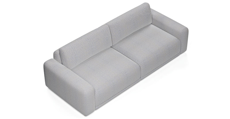 Carle 3-seater double arm - natural fabric