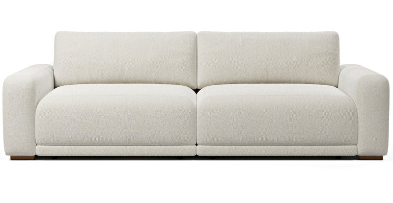 Carle 3-seater double arm - natural fabric